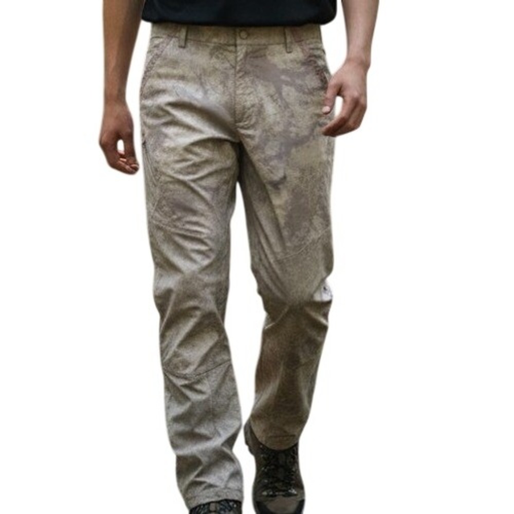 Standard Cloth Pants Mens Small Beige Camo Straight Leg High Rise Casual